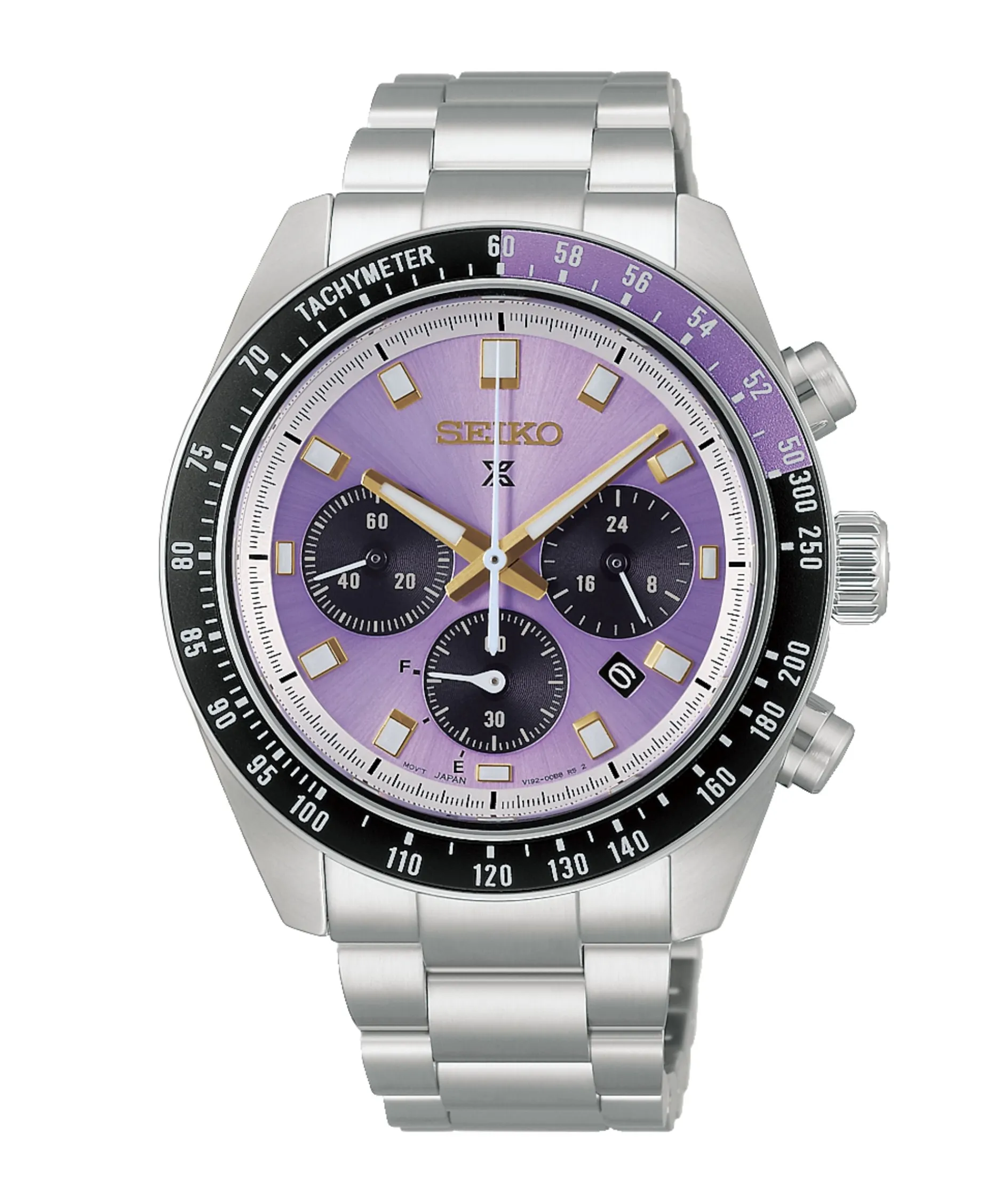 Seiko Prospex Speedtimer Cronógrafo Solar Edición Limitada 145 Aniversario Púrpura Acero 41,4 mm | HBJ005