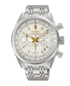 Seiko Prospex Speedtimer Cronógrafo 145 Aniversario Blanco Acero 42 mm | SRQ059J1