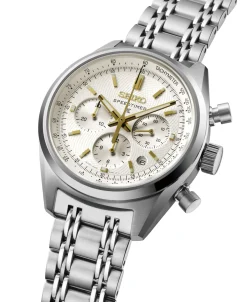 Seiko Prospex Speedtimer Cronógrafo 145 Aniversario Blanco Acero 42 mm | SRQ059J1