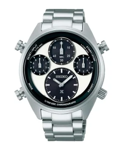 Seiko Prospex Speedtimer Cronógrafo Solar Panda Blanco Acero 42 mm | SFJ001P1
