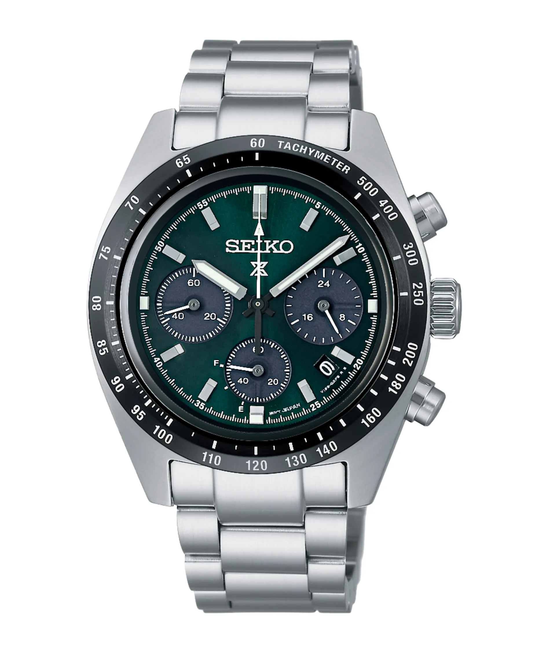 Seiko Prospex Speedtimer Cronógrafo Solar Verde Acero 39 mm | SSC933P1