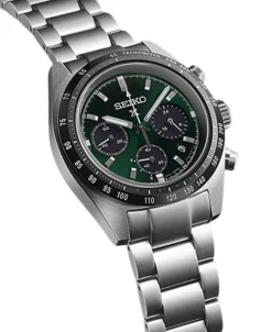 Seiko Prospex Speedtimer Cronógrafo Solar Verde Acero 39 mm | SSC933P1