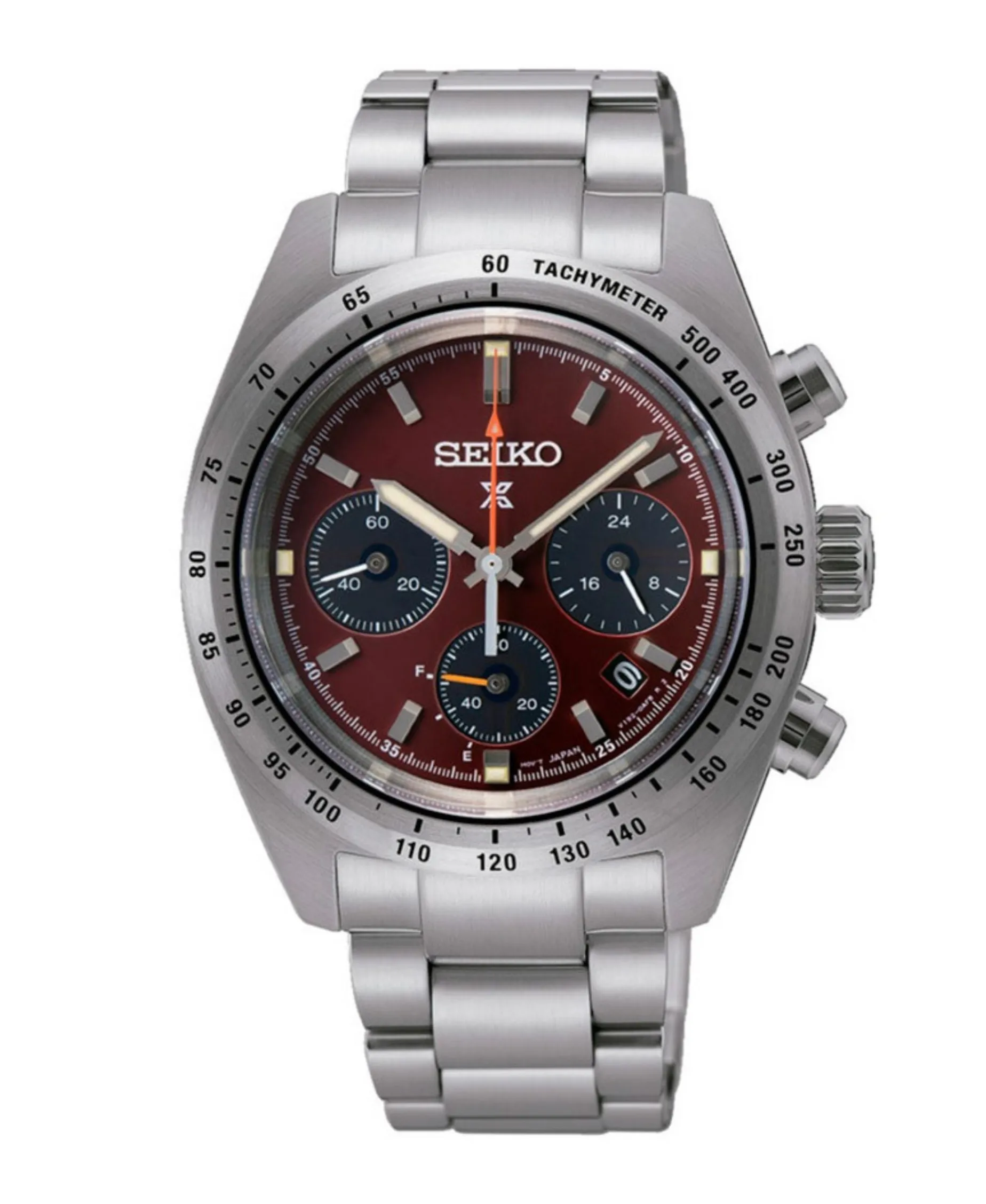 Seiko Prospex Speedtimer Solar Edición Limitada Burdeos Acero 39 mm | SSC953P1