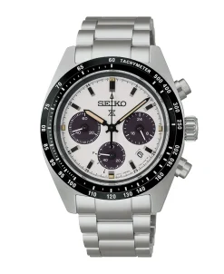 Seiko Prospex Speedtimer Solar Cronógrafo Blanco Acero 39 mm | SSC961