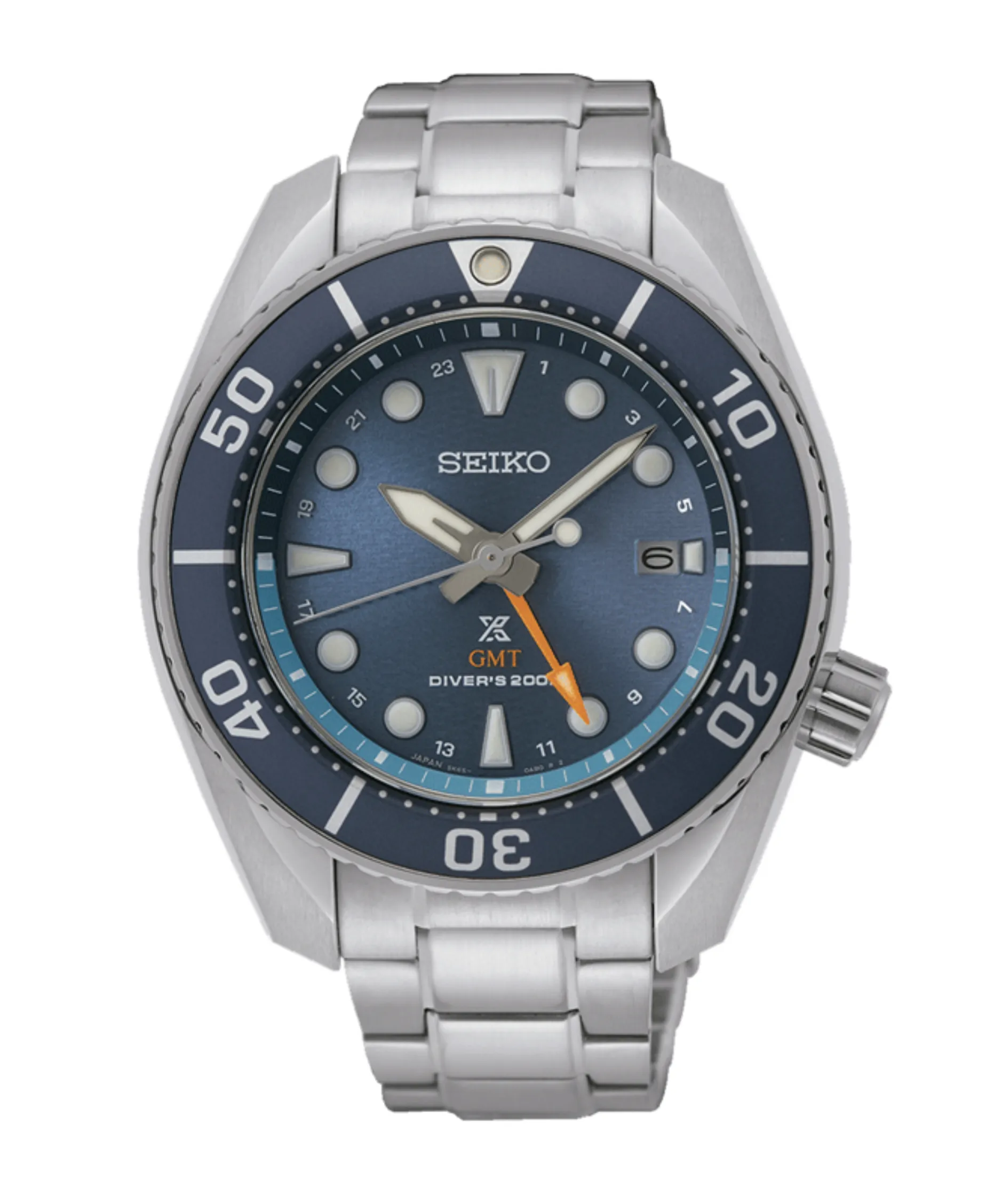 Seiko Prospex Sumo Solar GMT Azul Acero 45 mm | SFK001J1