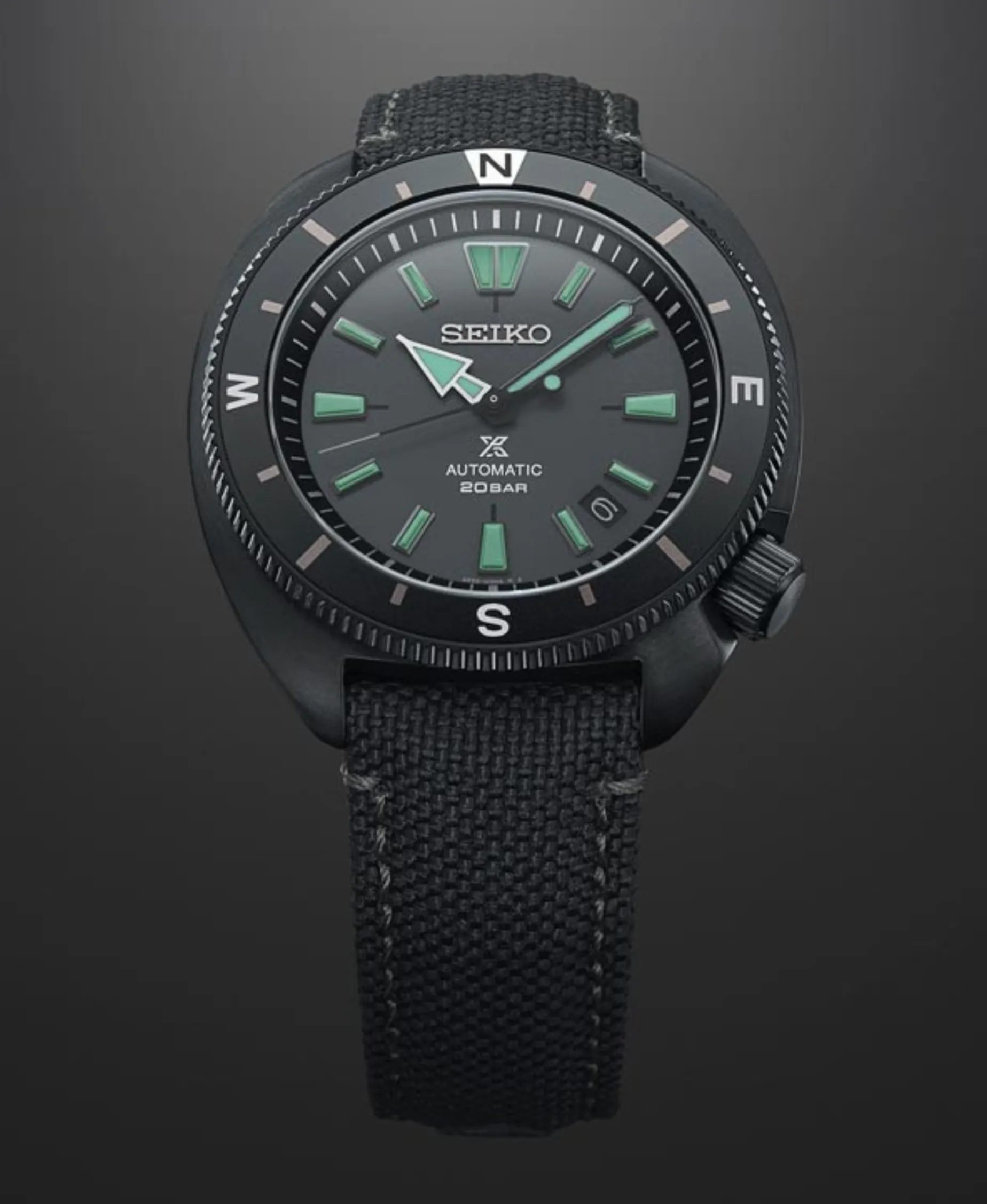 Seiko Prospex Turtle Black Series Automático Negro Acero PVD | SRPH99K1