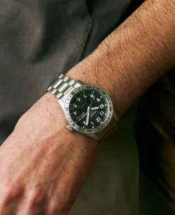 Seiko 5 Sports Field Automático Brújula Negro Acero 41 mm | HDB006