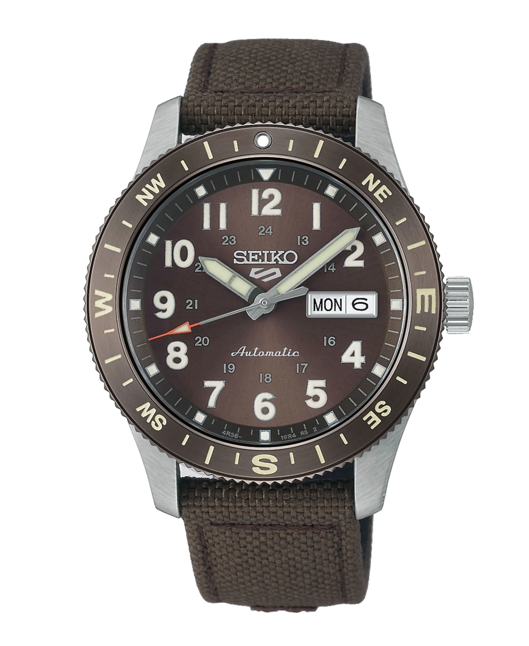 Seiko 5 Sports Field Series Automático Brújula Marrón Acero 41 mm | HDB009