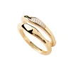 Set de Anillos PDPAOLA Onda Plata Baño Oro | AN01-C21