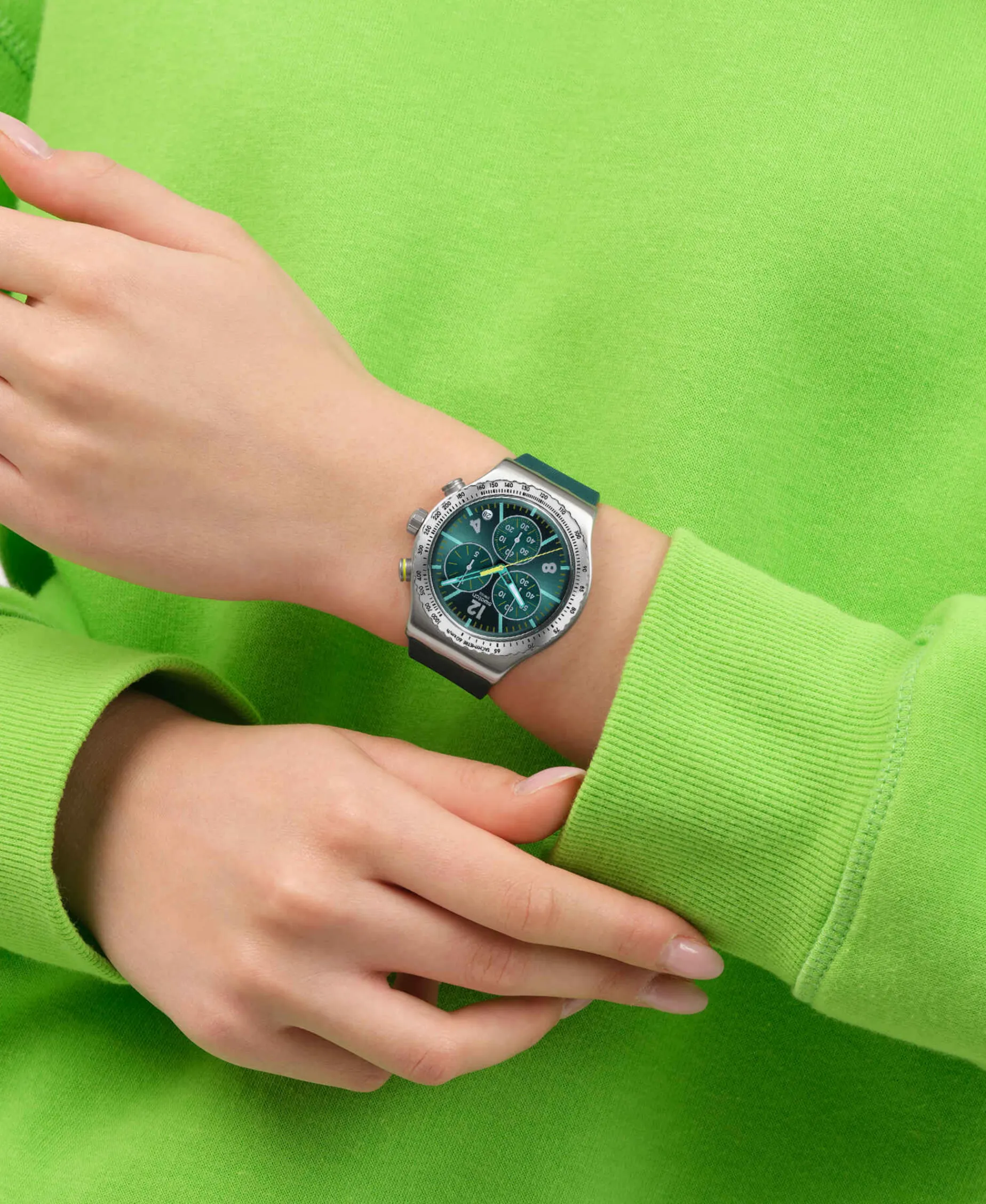 Swatch Greenshift Glow 43 mm | YVS535