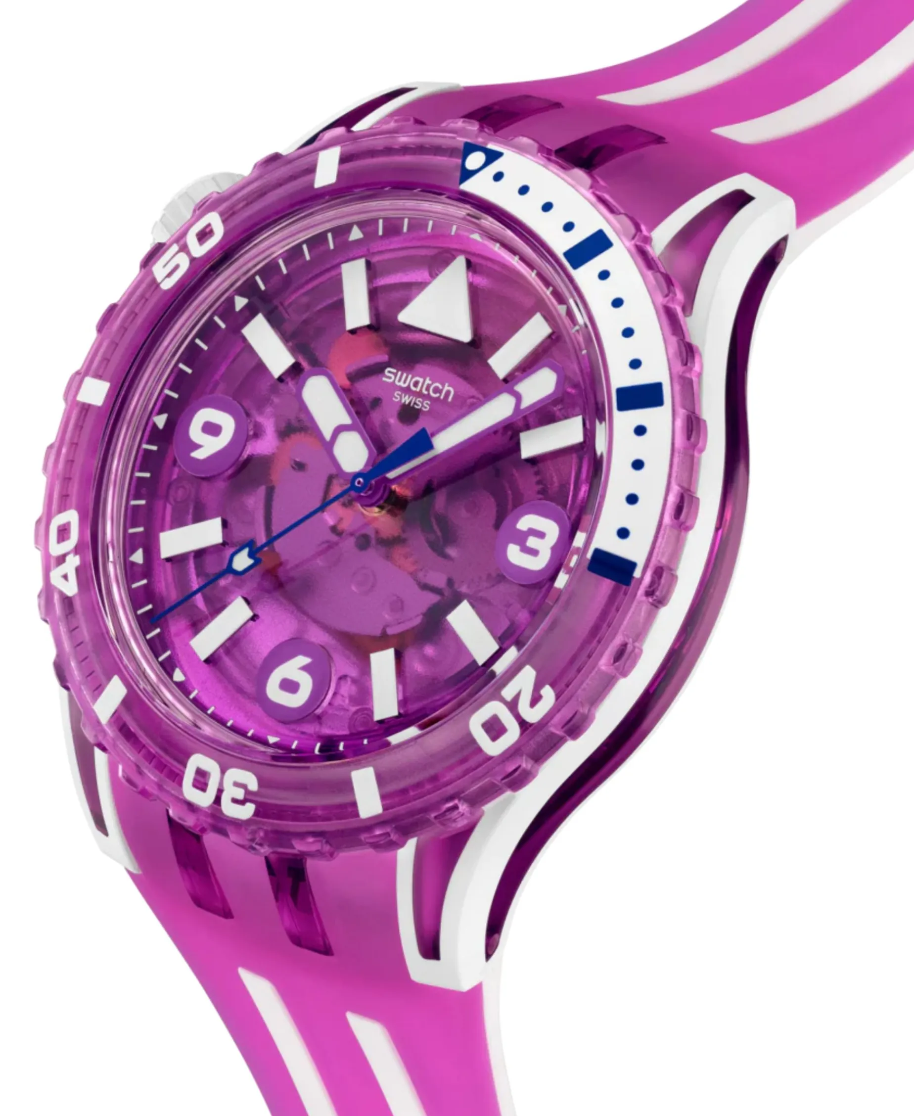 Swatch Scubaqua Flower Hat 44 mm | SSCU09P100