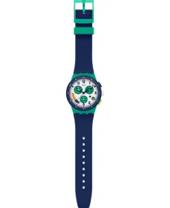 Swatch Time Flies Cronógrafo Blanco Polímero 42 mm | SUSG412