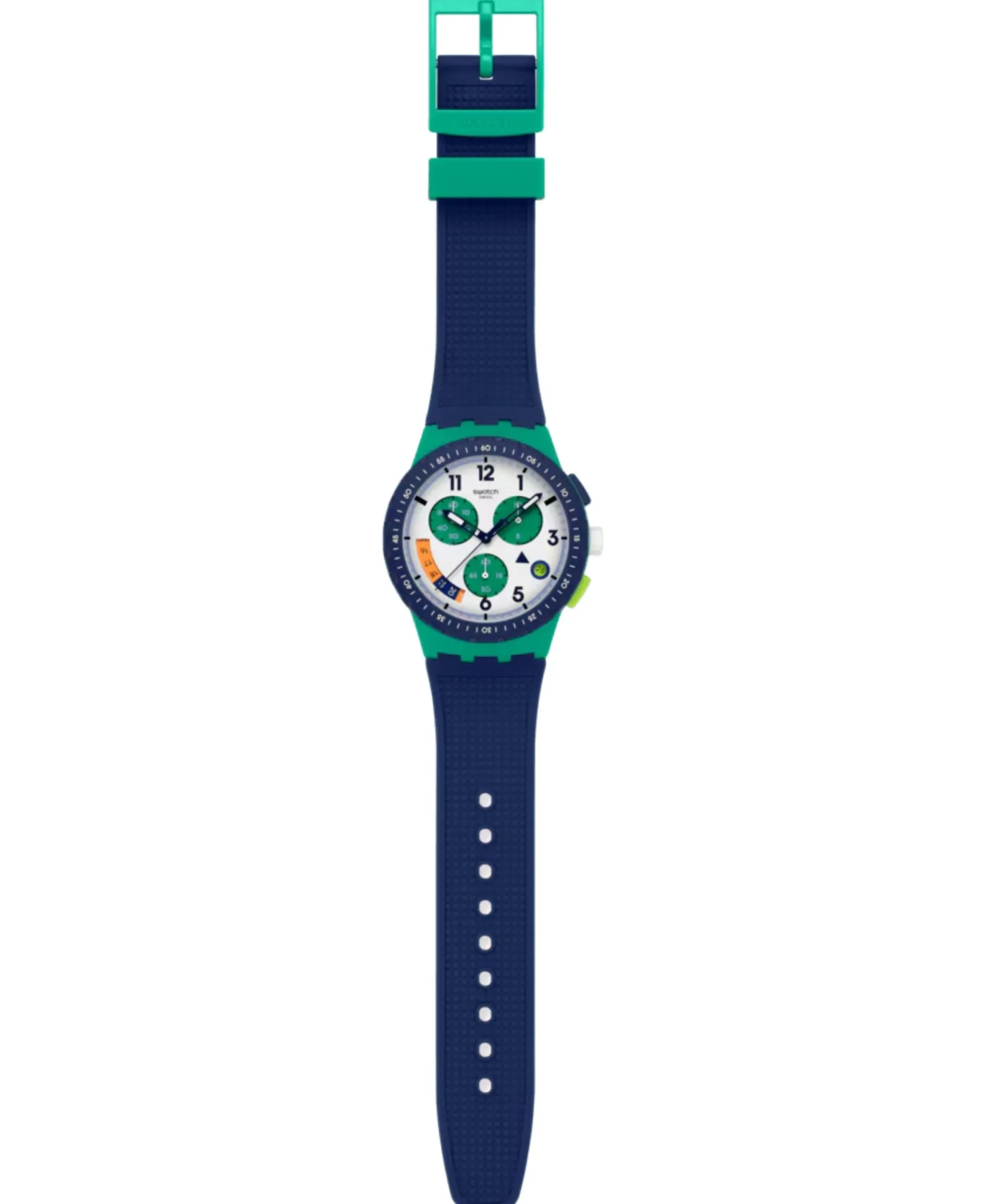 Swatch Time Flies Cronógrafo Blanco Polímero 42 mm | SUSG412