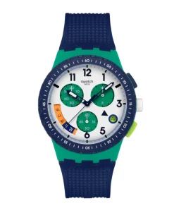 Swatch Time Flies Cronógrafo Blanco Polímero 42 mm | SUSG412