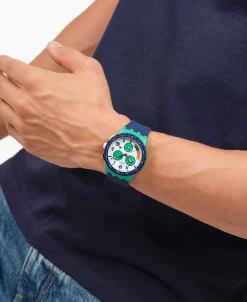 Swatch Time Flies Cronógrafo Blanco Polímero 42 mm | SUSG412