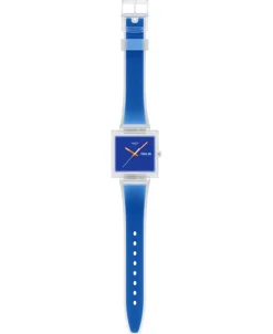 Swatch What If See Thru Blue 41,80 Mm | SO38K701