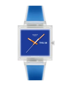 Swatch What If See Thru Blue 41,80 Mm | SO38K701