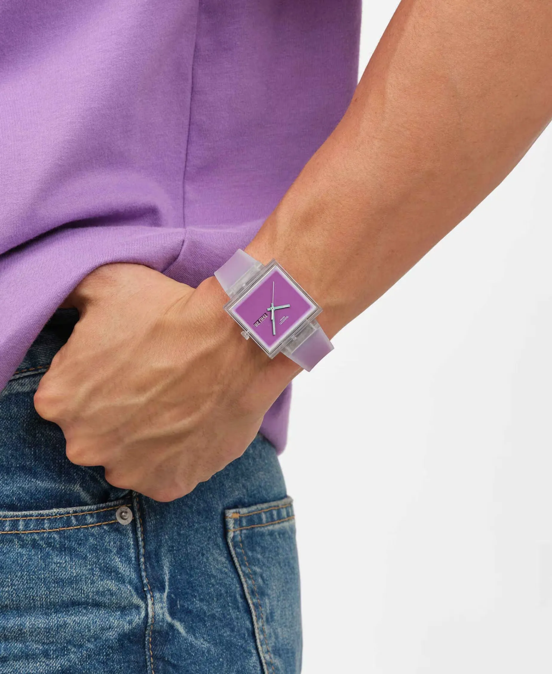 Swatch What If See Thru Magenta 41,80 mm | SO38K705