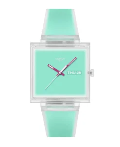 Swatch What If See Thru Mint 41,80 mm | SO38K702