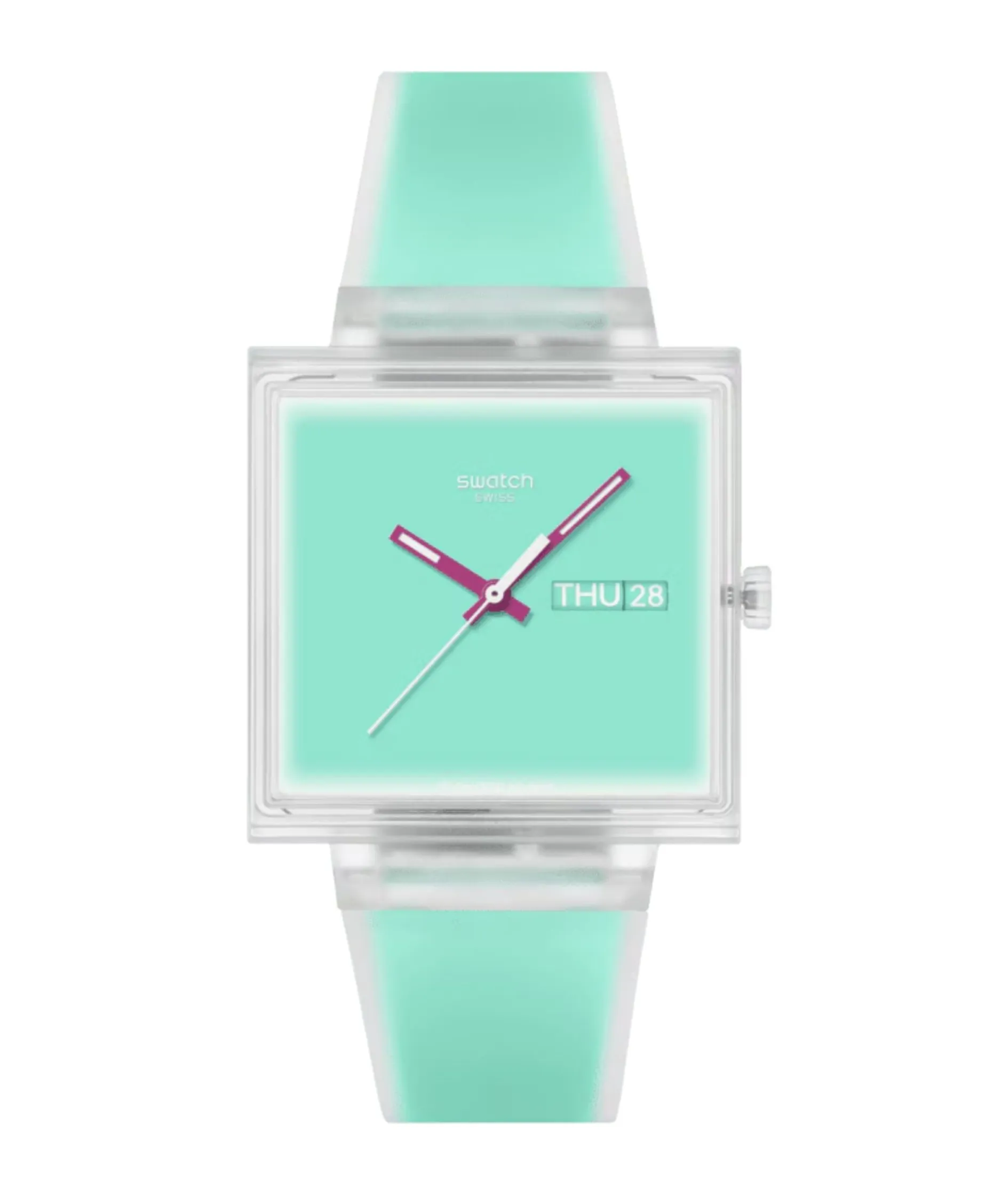 Swatch What If See Thru Mint 41,80 mm | SO38K702