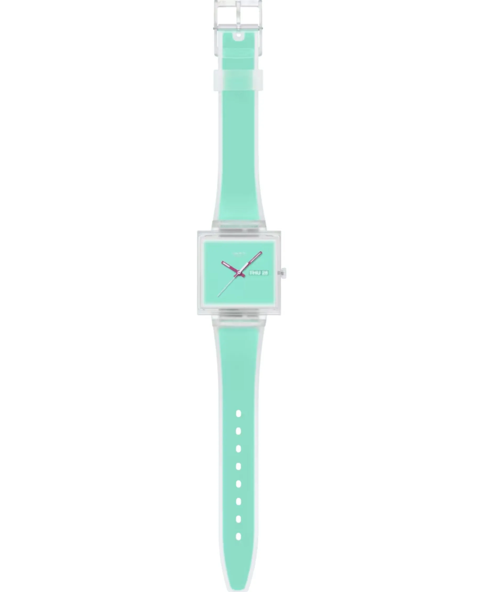 Swatch What If See Thru Mint 41,80 mm | SO38K702