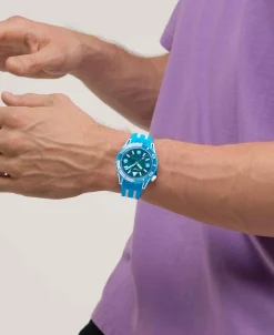 Swstch Scubaqua Blue Fire 44 mm | SSCU09S100