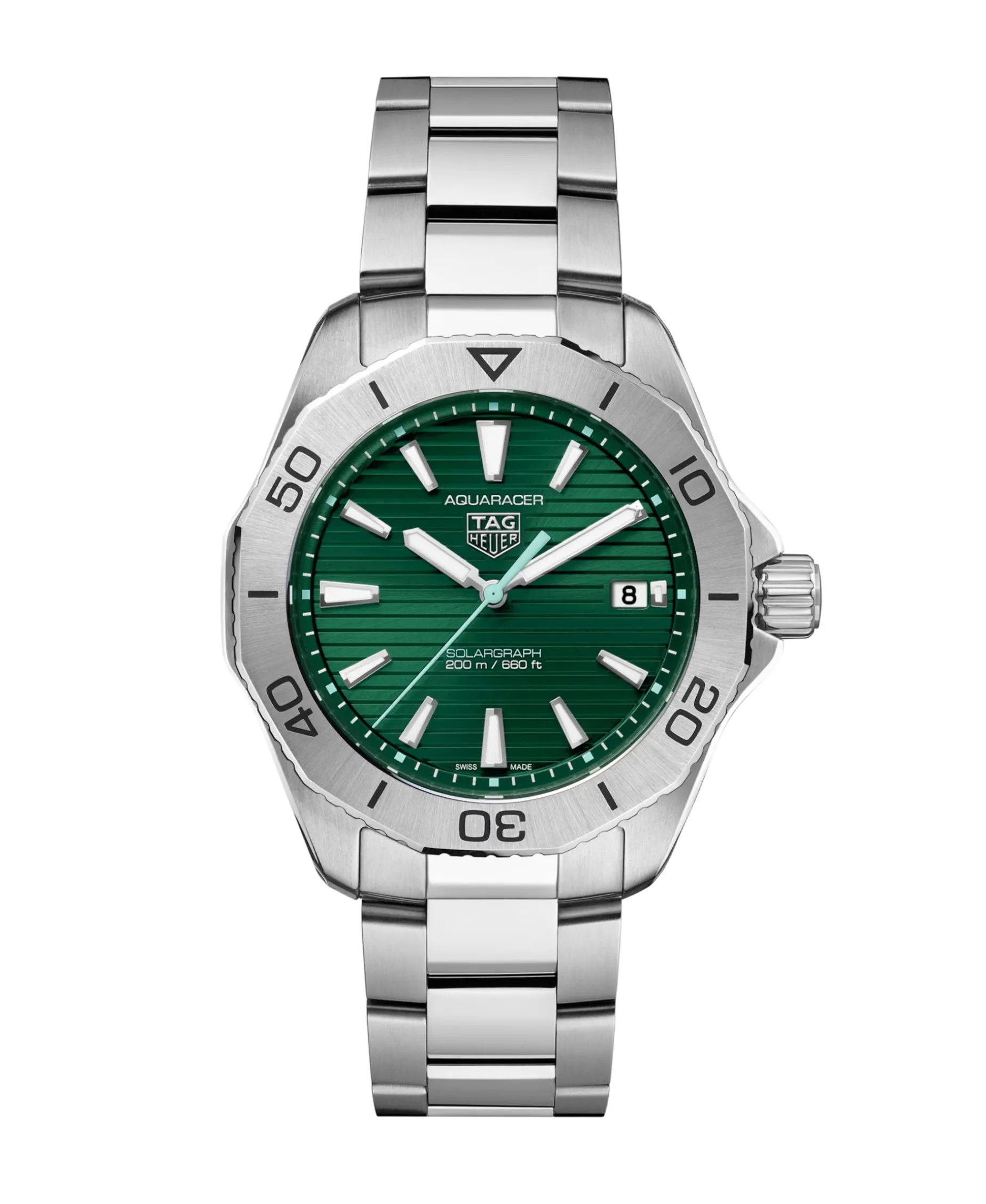 TAG Heuer Aquaracer Professional 200 Solargraph Verde 40 mm | WBP1115.BA0000
