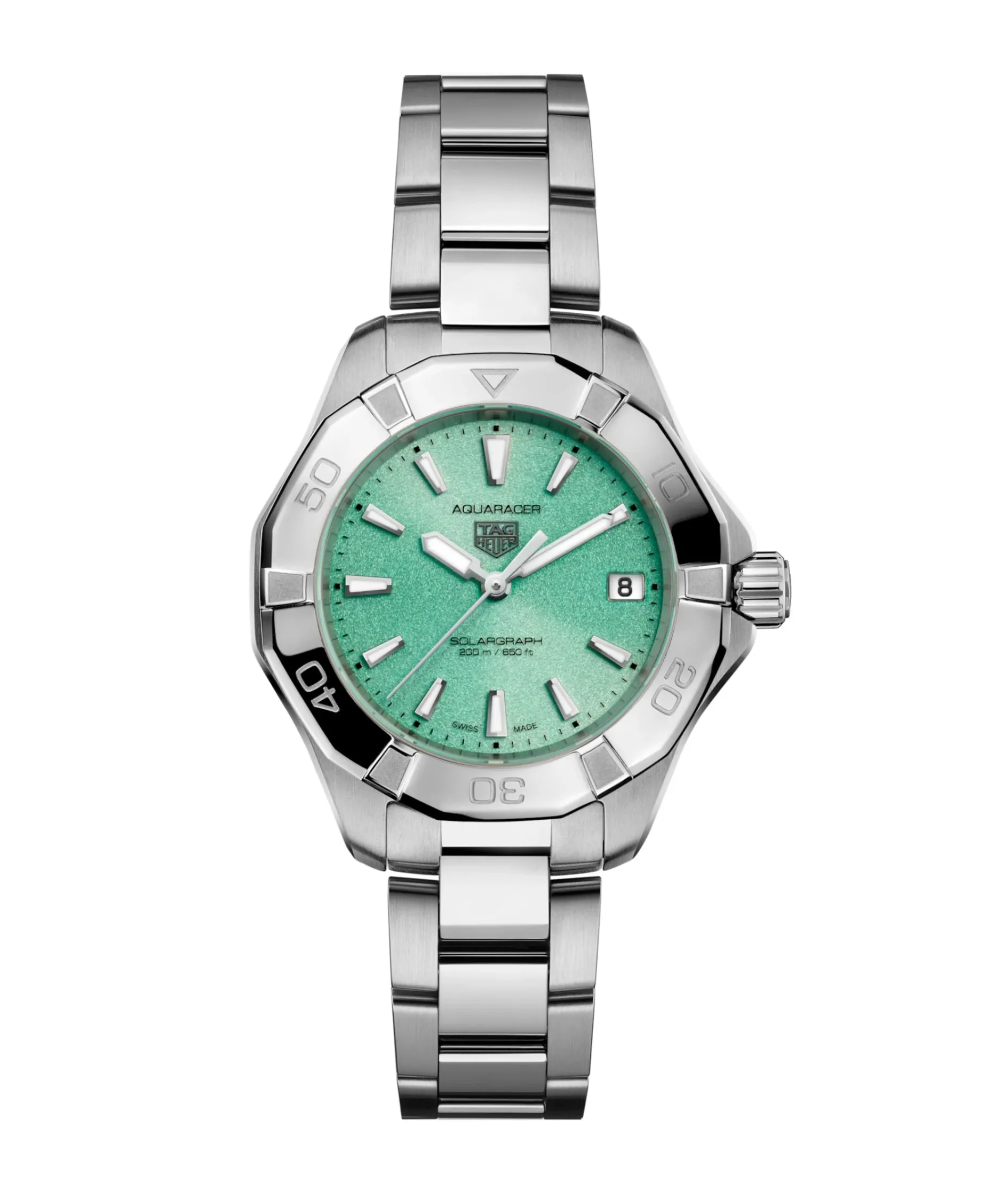 TAG Heuer Aquaracer Rofessional 200 Solargraph Verde 34 mm | WBP1315.BA0005