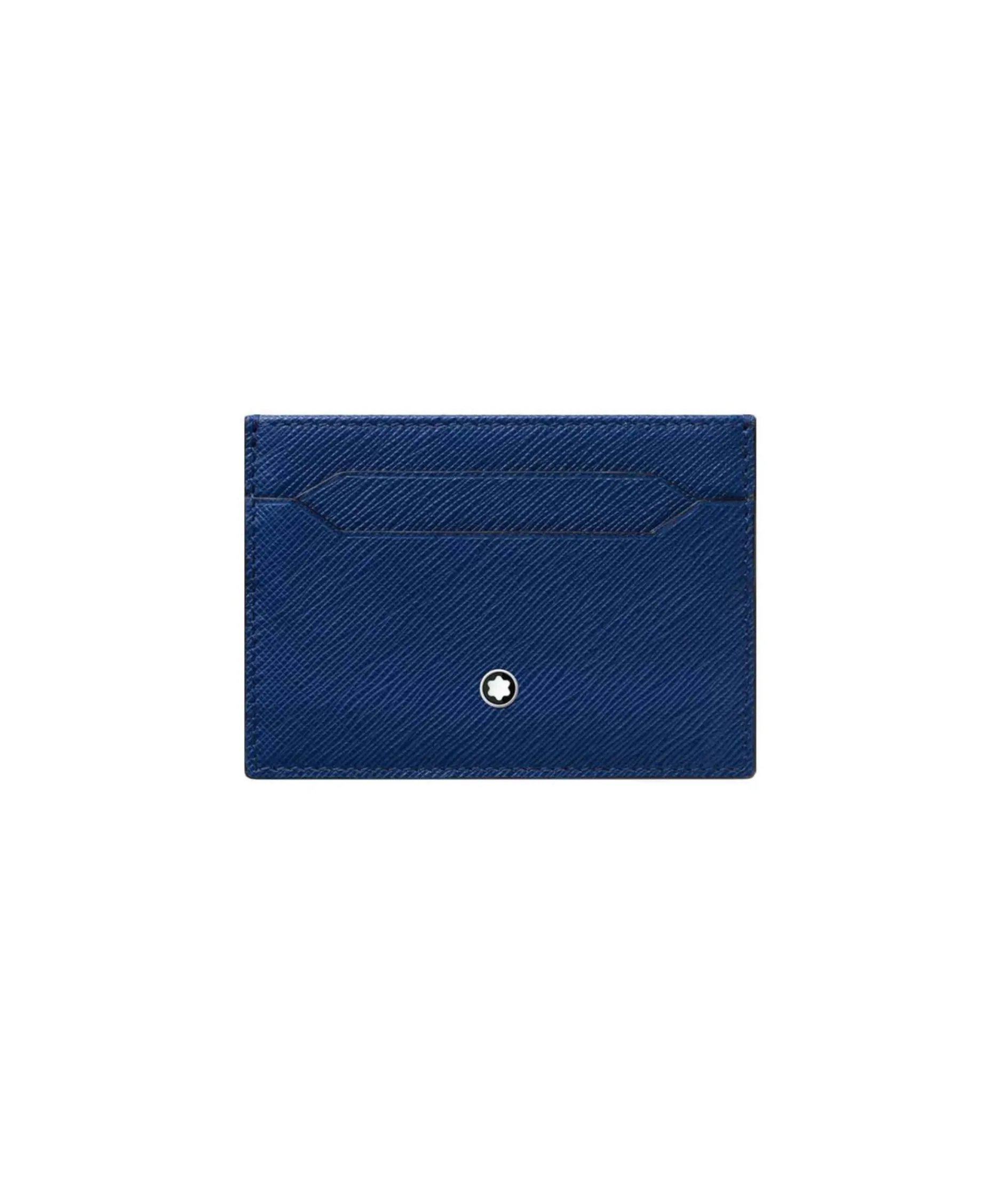 Tarjetero Montblanc Sartorial 5 CC Piel Azul - 130814