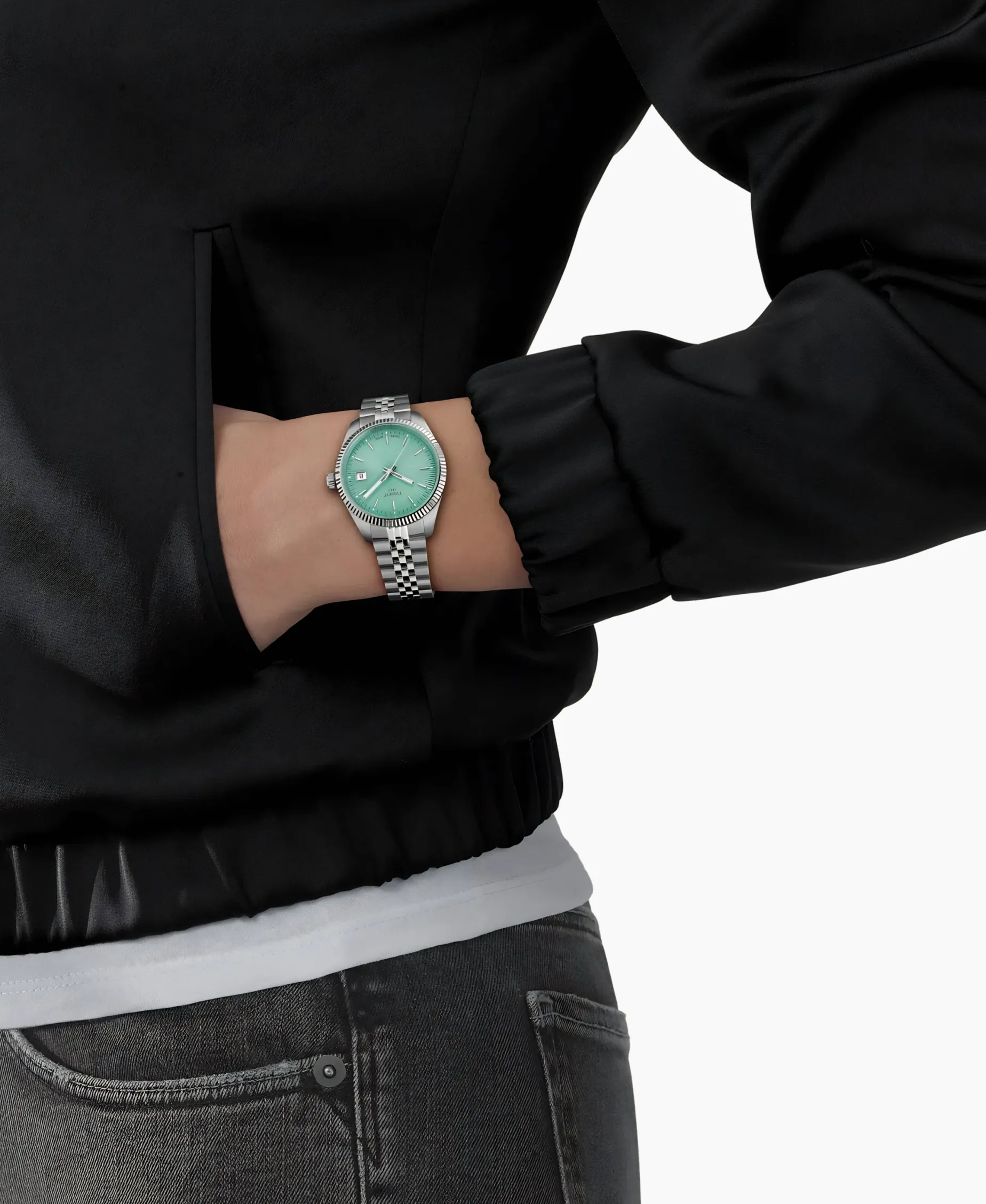 Tissot Ballade Verde Acero 34 mm | T156.210.11.091.00