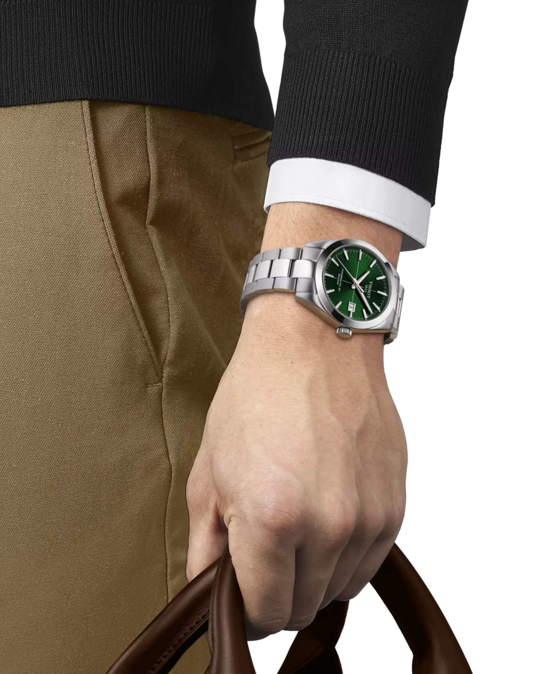 Tissot Gentleman Powermatic 80 Silicium 40 mm Verde | T127.407.11.091.01