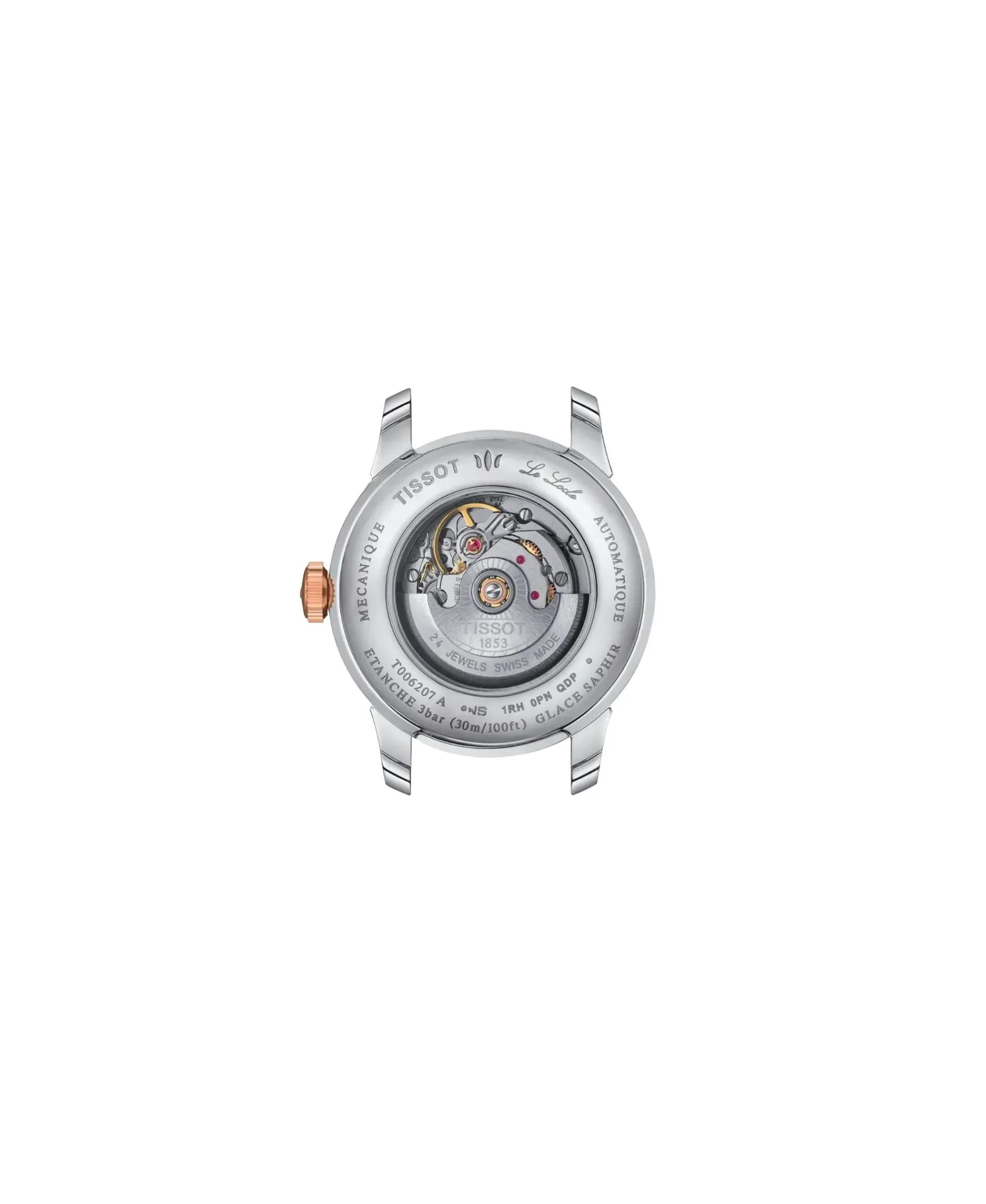 Tissot Le Locle Automático Diamantes Nácar Blanco PVD 29 mm | T006.207.22.116.00