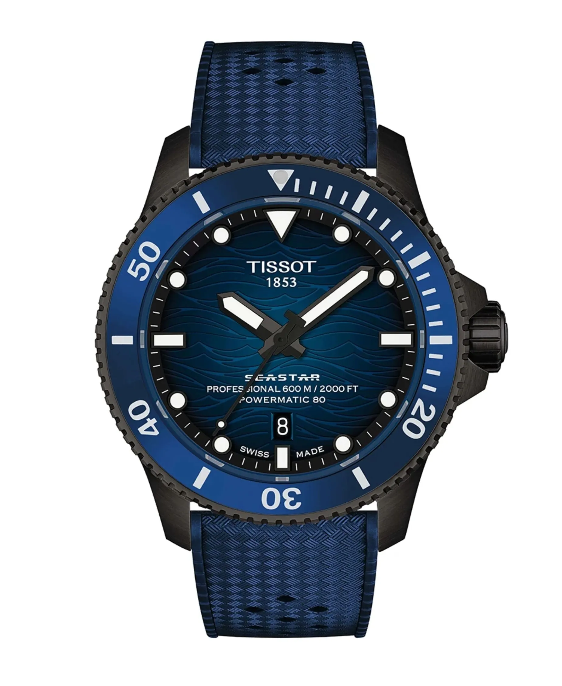 Tissot Seastar 2000 Powermatic 80 Azul Acero 43 mm | T120.907.37.041.00