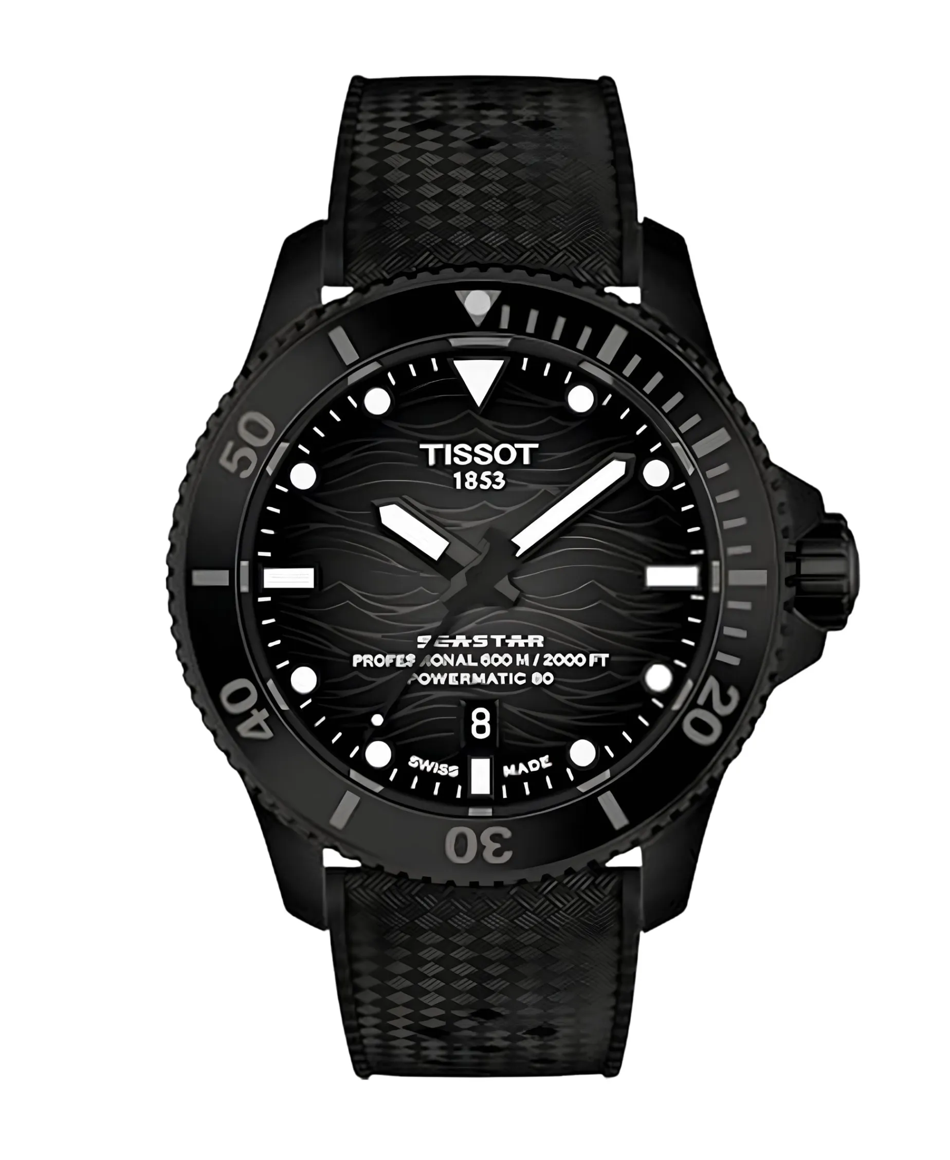 Tissot Seastar 2000 Powermatic 80 Negro Acero 43 mm | T120.907.37.051.00