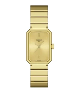 TISSOT SRV 30 mm Rectangular PVD Oro Amarillo | T160.110.33.023.00
