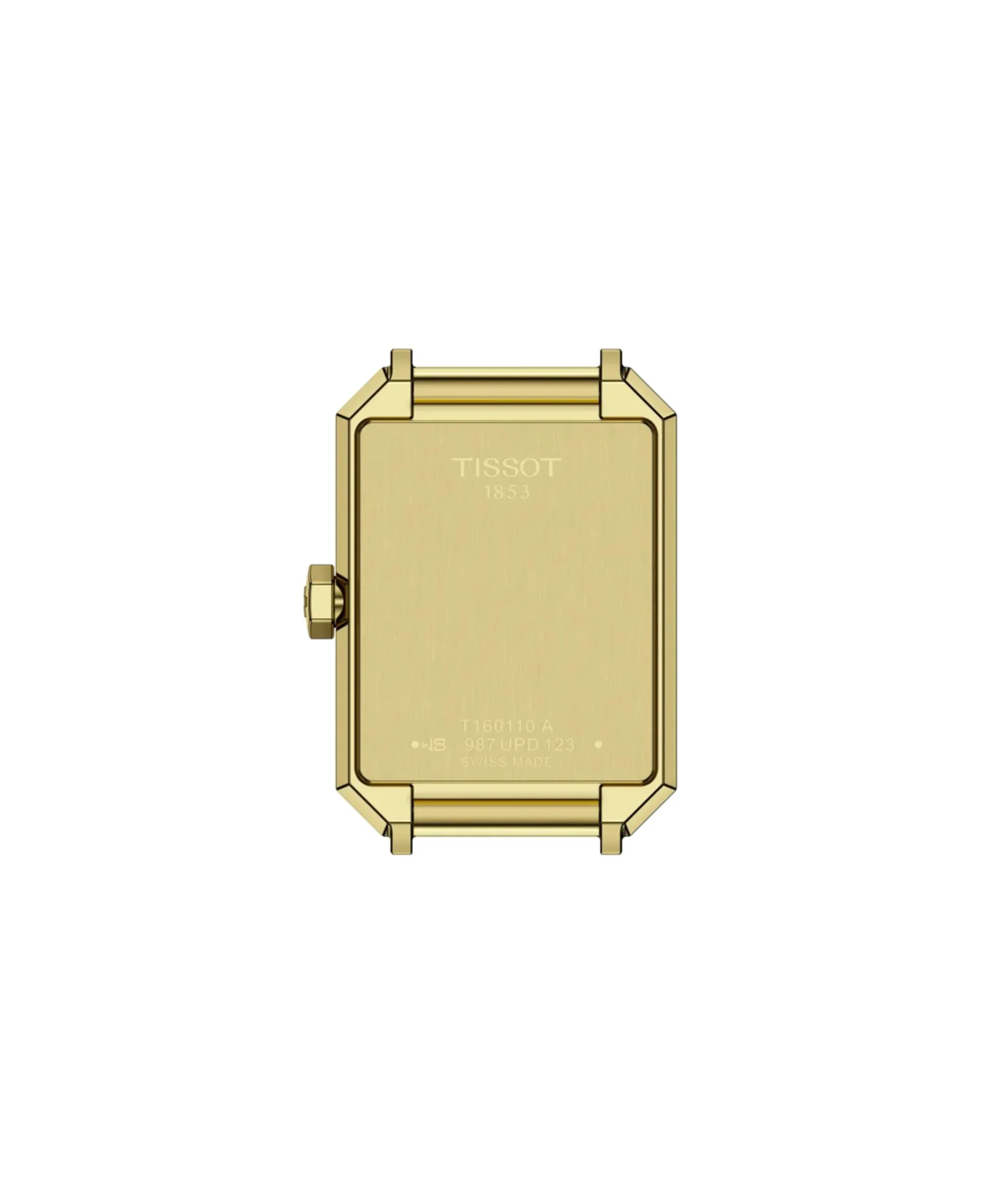 TISSOT SRV 30 mm Rectangular PVD Oro Amarillo | T160.110.33.023.00